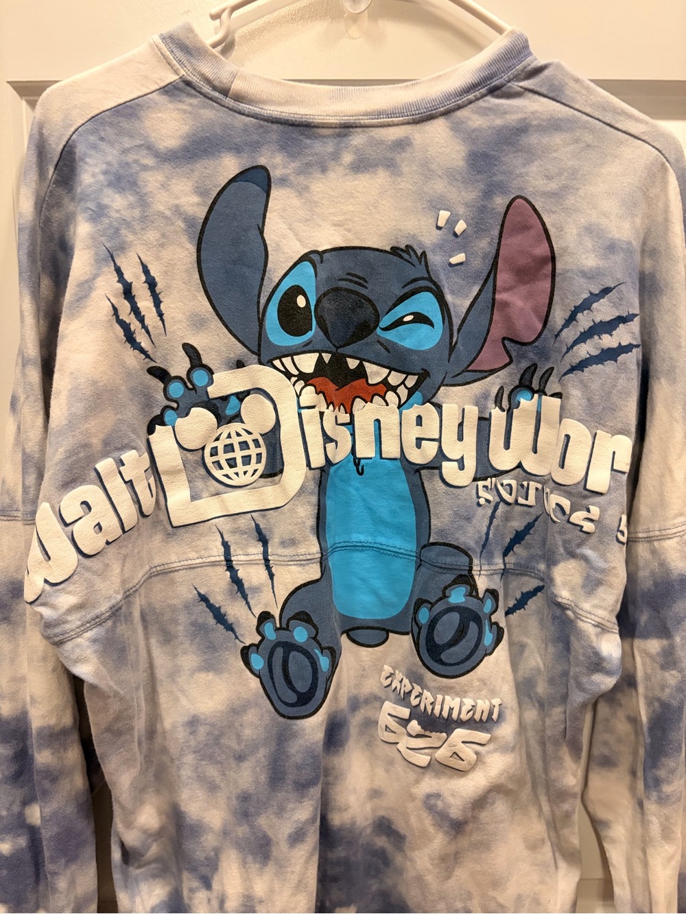 Disney Blue and White Stitch Tie-Dye Spirit Jersey